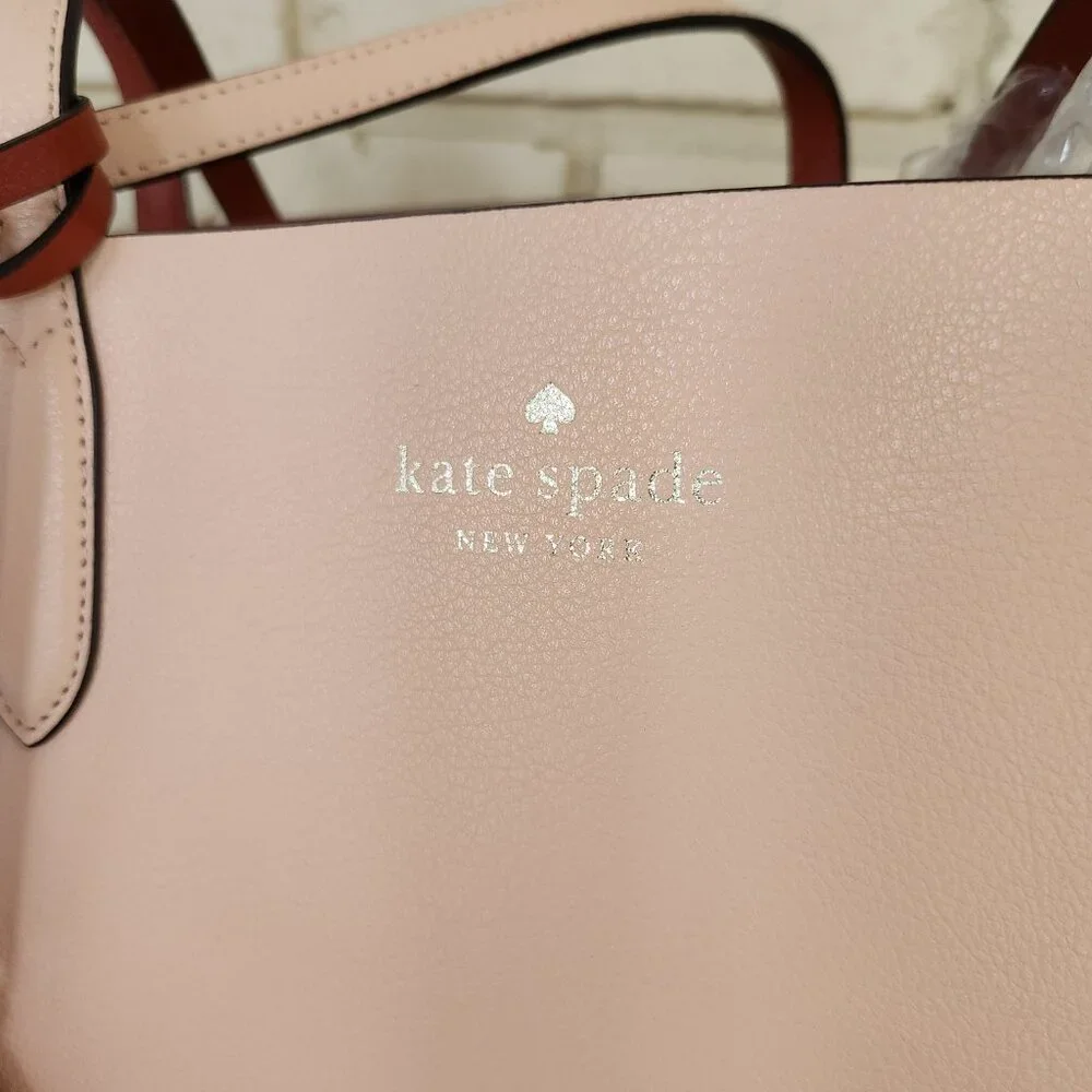 Like New Kate Spade Ava Reversible Saffiano Leather Shoulder Bag Tote